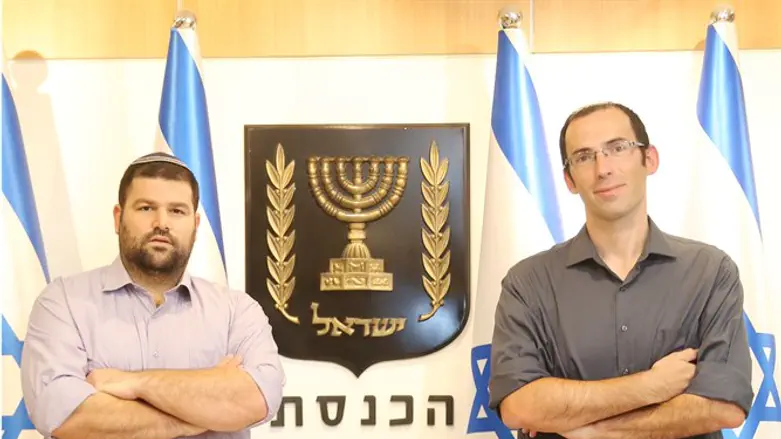 ראשי התנועה למשילות עו"ד שמחה רוטמן (מימין) ויהודה עמרני
