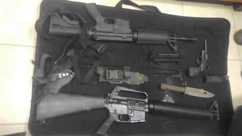 חלק מאמצעי הלחימה שנתפסו