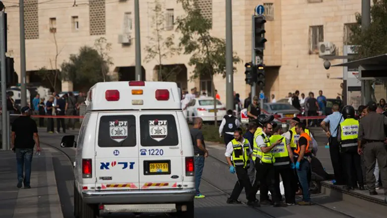 Scene of Pisgat Ze'ev attack