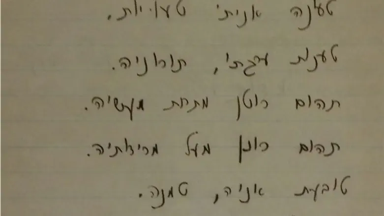 מתוך המחברת