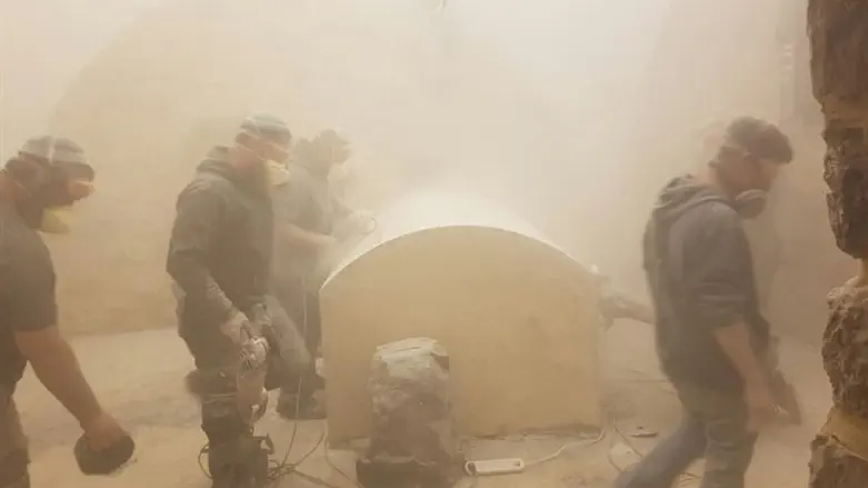 Ремонтные работы на гробнице Иосифа