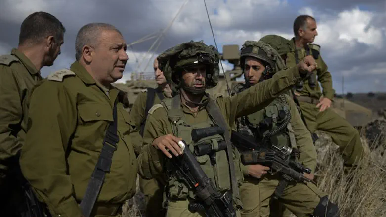 Gadi Eizenkot in the Golan Heights
