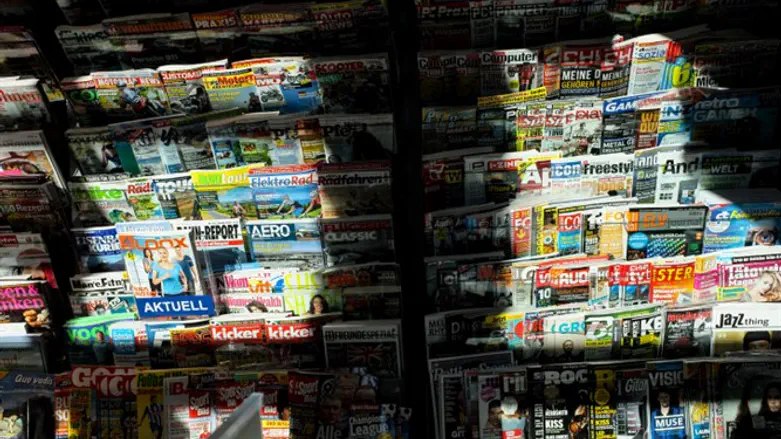 German newspaper stand