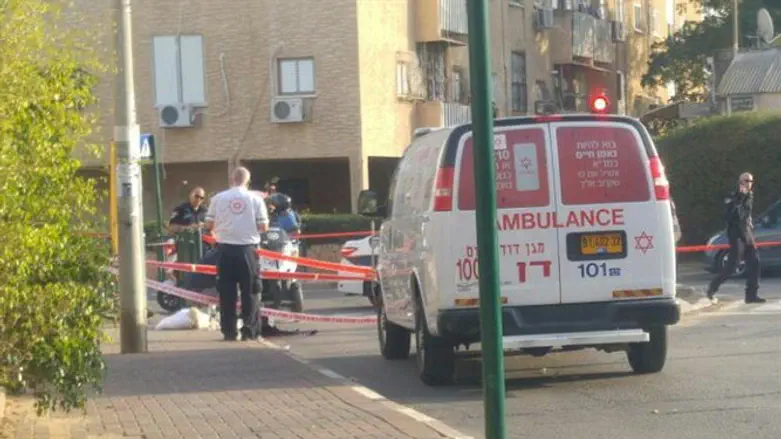 Scene of murder in Petah Tikva