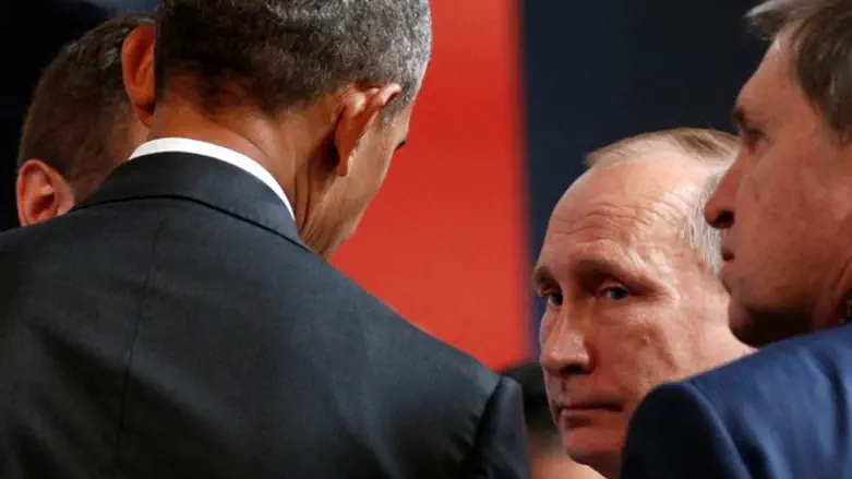 פוטין ואובמה בפרו