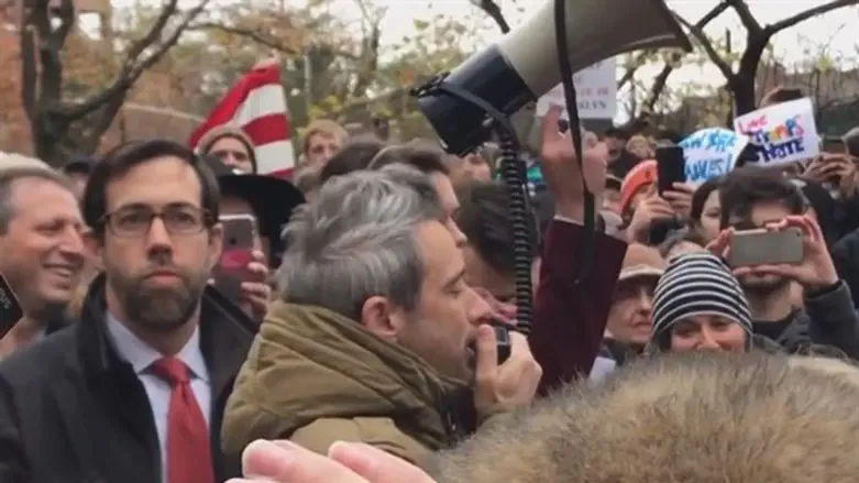 New Yorkers protest swastika defacing Adam Yauch Park