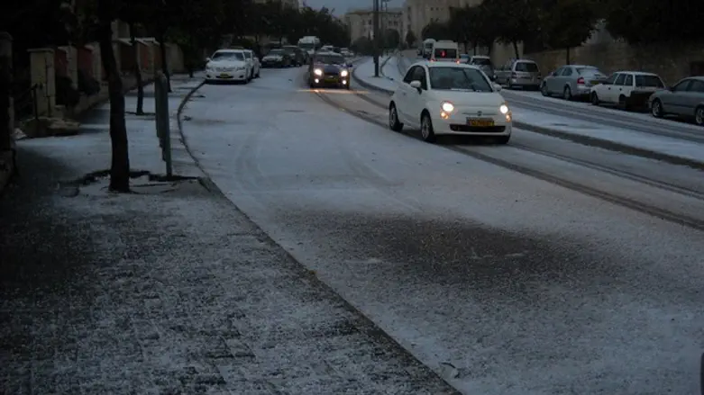 Snowy road(illustration)