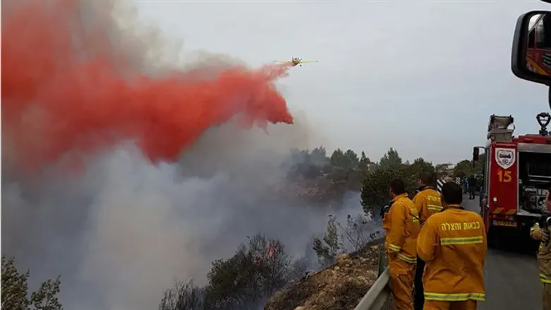 השריפה בהרי ירושלים