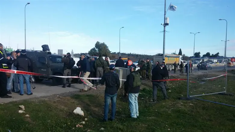 זירת הפיגוע בגוש עציון