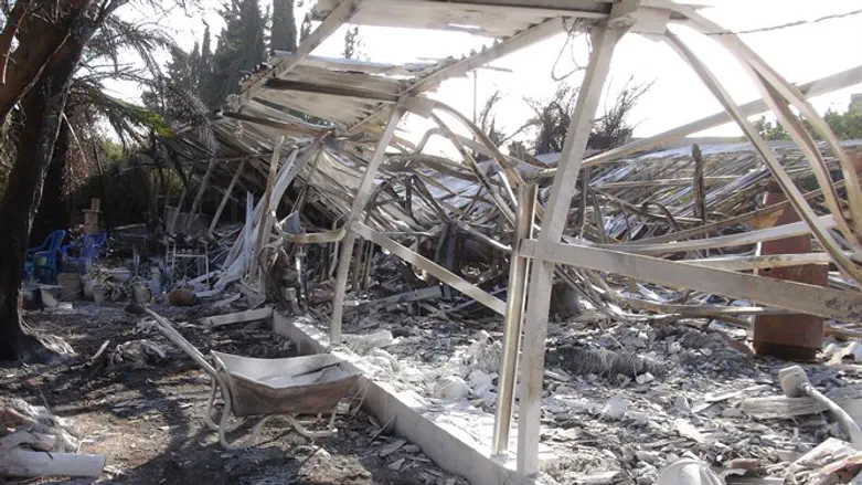 The remains of Yoram Raanan's studio