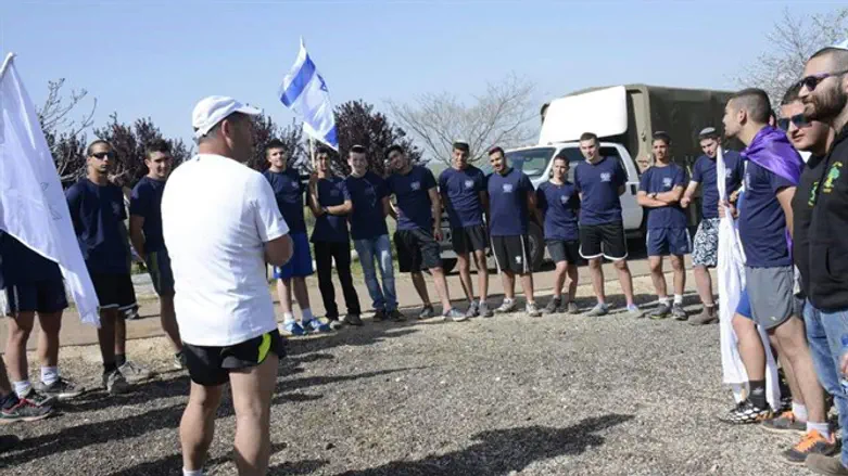 The Liel Mechina during an exercise