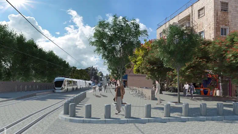 הרכבת הקלה בעמק רפאים