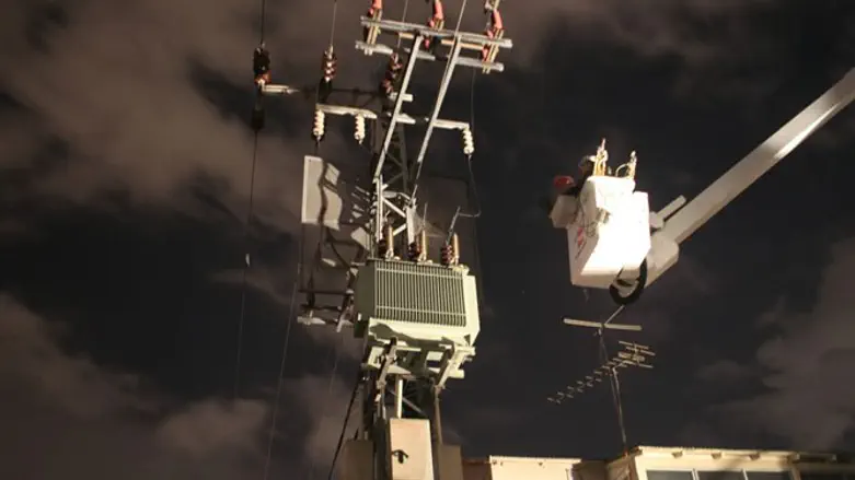 Israel Electric Corporation crews in action