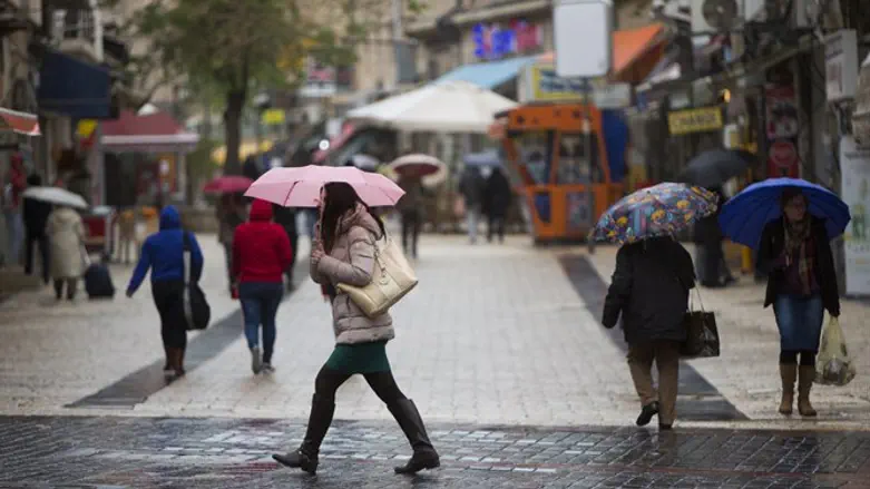Rain in Jerusalem