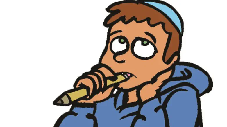 נועם ישב מול הקלסר הריק. הוא צריך לכתוב עבודה על גיבור. הלוואי שהיה לו על מי לכתוב.