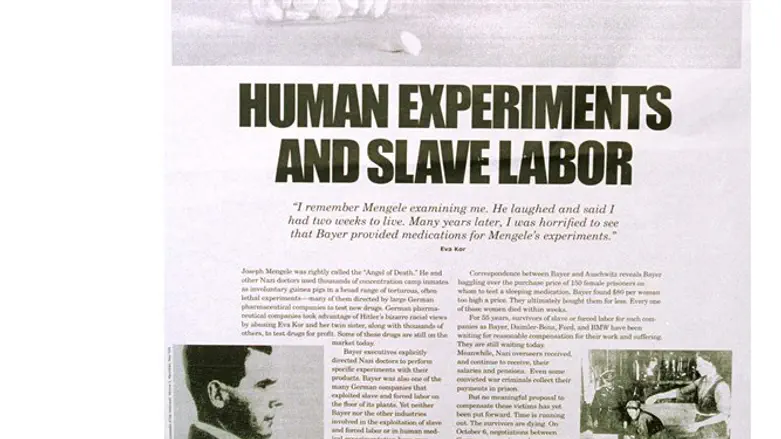 Ad against German companies' slave labor