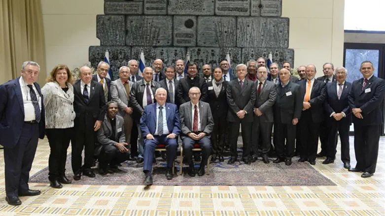 Latin American academic leaders with President Rivlin