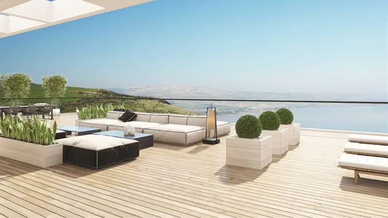 נוף לכנרת. דירה בפרויקט אבני דרך