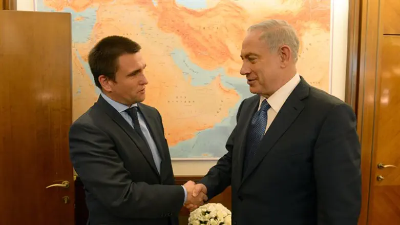 Ukraine's Pavlo Klimkin, Binyamin Netanyahu