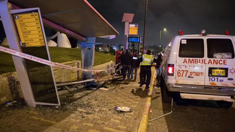 Site of car attack that killed Shalom Yohai Sherki