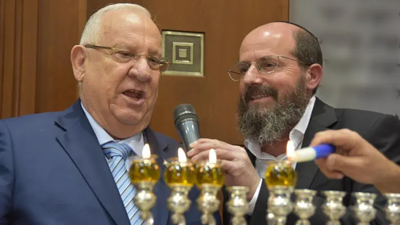 הנשיא ריבלין בהדלקת נרות חנוכה