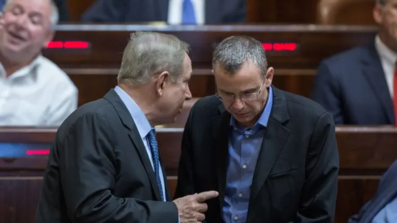 Yariv Levin with PM Netanyahu