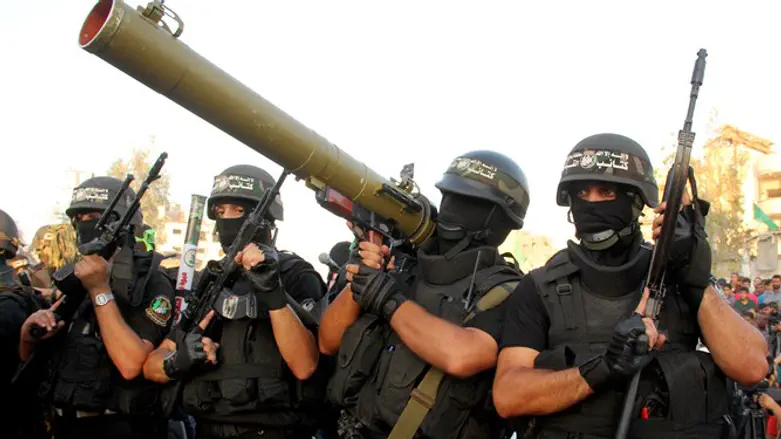 Hamas terrorists in Gaza