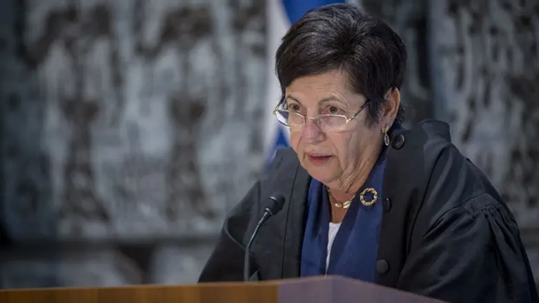 נשיאת בית המשפט העליון מרים נאור