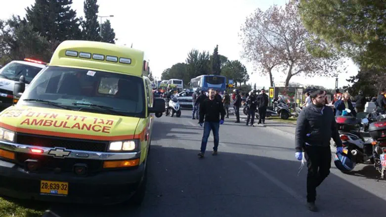 Scene of terror attack in Jerusalem