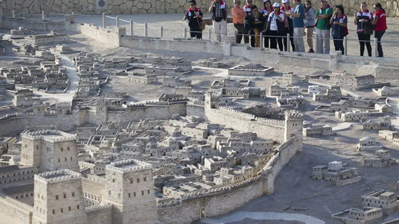Model of Jerusalem at the Israel Museum in Jerusalem