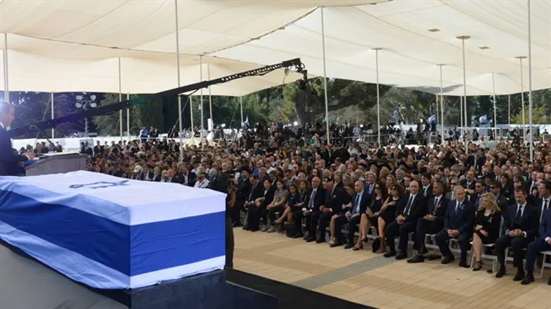 הלווית הנשיא פרס ז''ל