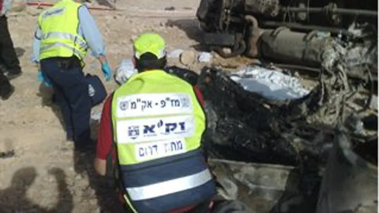 זירת התאונה