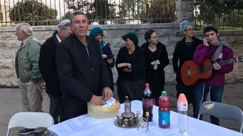 Встреча субботы... у резиденции Нетаньяху