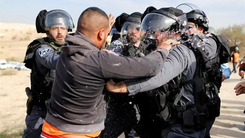 Scene of incident in Umm al-Hiran