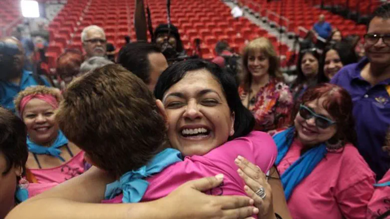 Rivera's daughter Clarissa celebrates his release