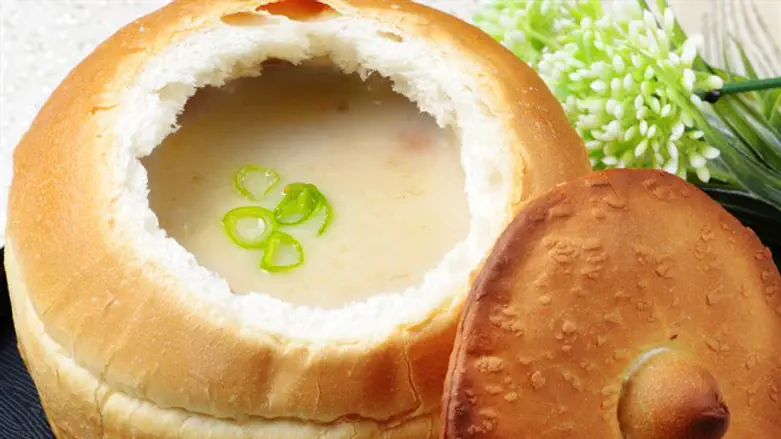 מרק פטריות בצל לחם בישול מתכון מתכונים 