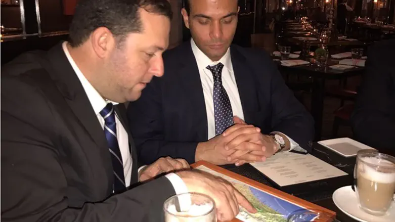 George Papadopoulos with Yossi Dagan