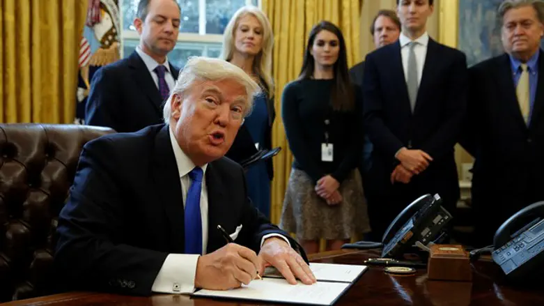 Trump in White House