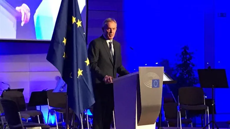 טוני בלייר בטקס יום השואה