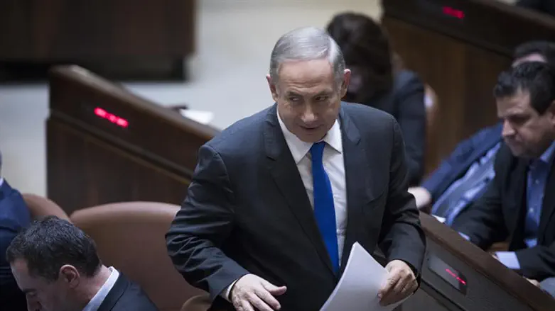 Netanyahu in Knesset