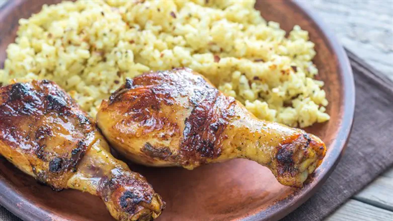 עוף אורז כרעיים בישול אפיה מתכון מתכונים מטבח תזונה אוכל מזון