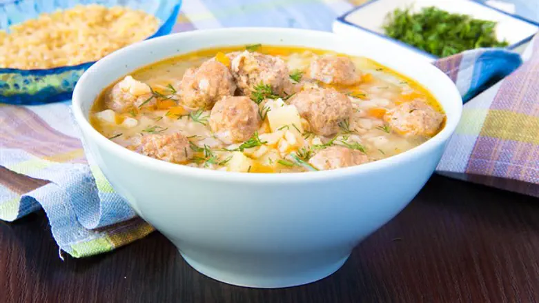 מרק בשר בשרי קציצות בישול אפיה מתכון מתכונים