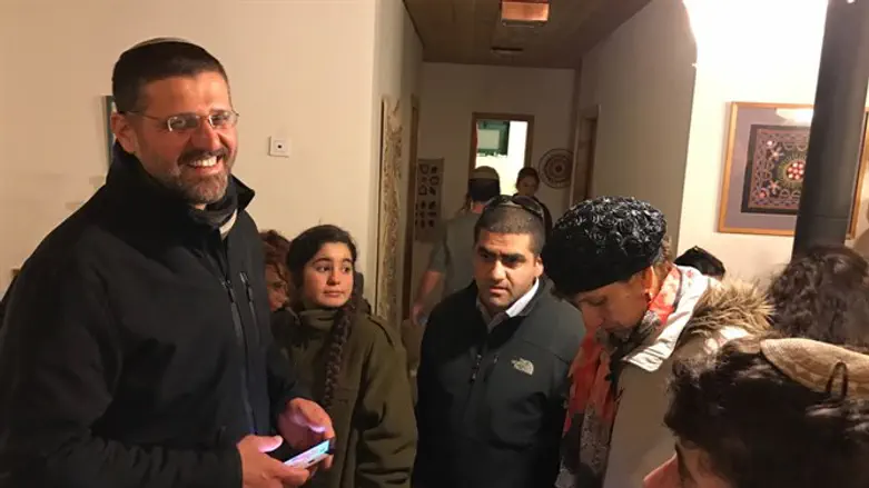 Amona HQ Chair Avichai Boaron and MK Mualem Refaeli, tonight in Amona