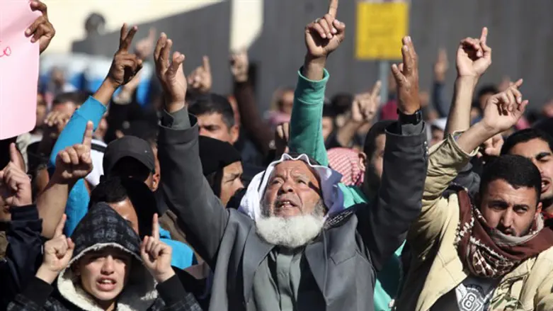 Arab protest in Jerusalem (illustrative)