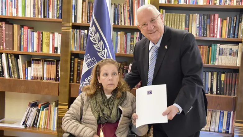 הנשיא יחד עם עו"ד לימור סולומון