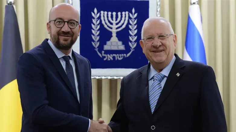 President Rivlin meets with the Prime Minister of Belgium Charles Michel