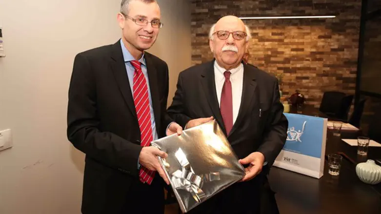 שר התיירות הטורקי עם השר לוין, הבוקר