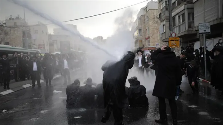 Demonstrators in Jerusalem