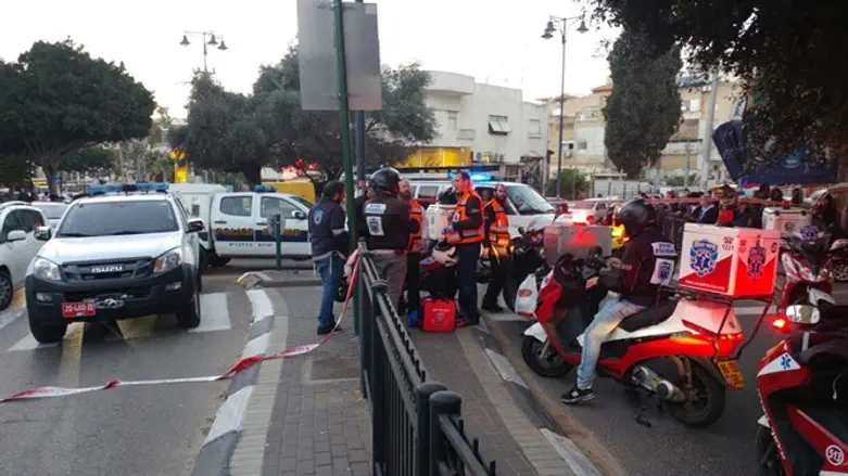 Место теракта в Петах-Тикве