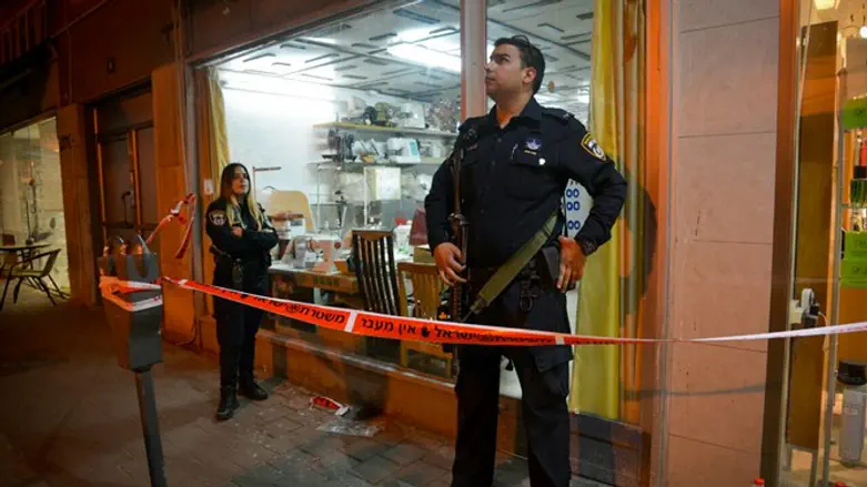 Scene of Petah Tikva attack